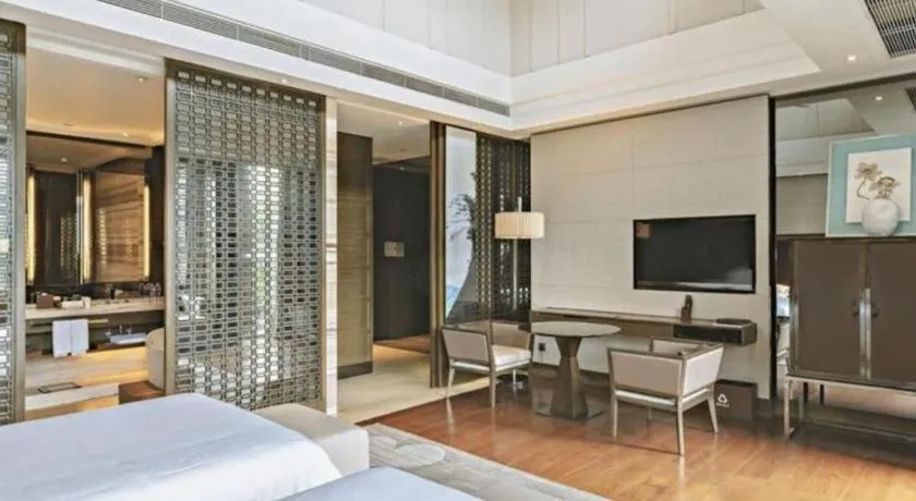 Bed in The Mulian Urban Resort Hotels Huadu