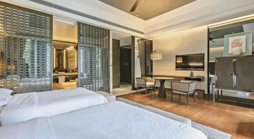 Bed in The Mulian Urban Resort Hotels Huadu