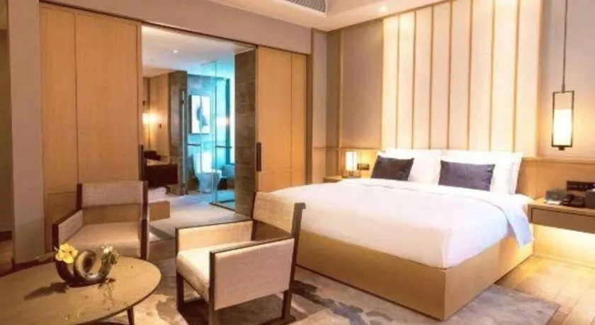 Bed in The Mulian Urban Resort Hotels Huadu
