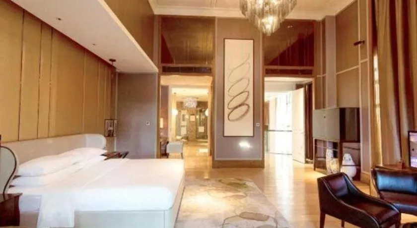 Bed in The Mulian Urban Resort Hotels Huadu