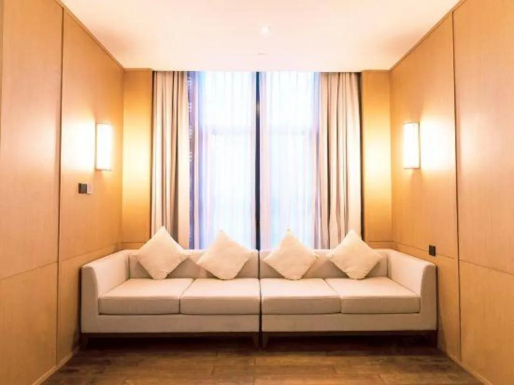 Bed in The Mulian Urban Resort Hotels Huadu