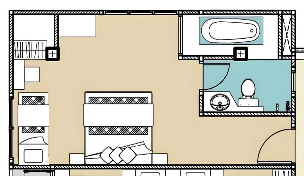 Bed in Phuket Ecozy Hotel