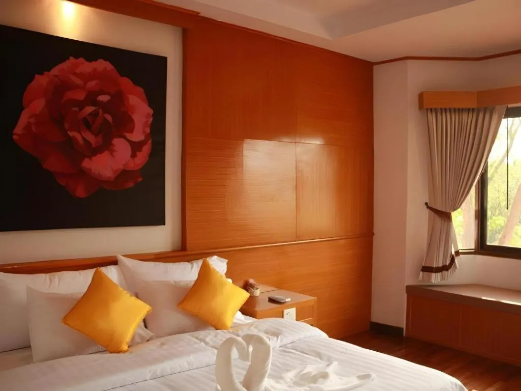 Bed in Chiang Khan Boutique Hotel