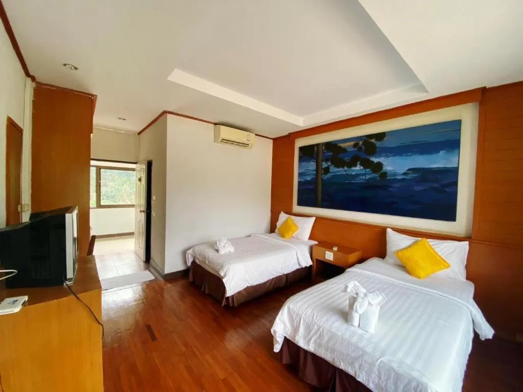 Bed in Chiang Khan Boutique Hotel