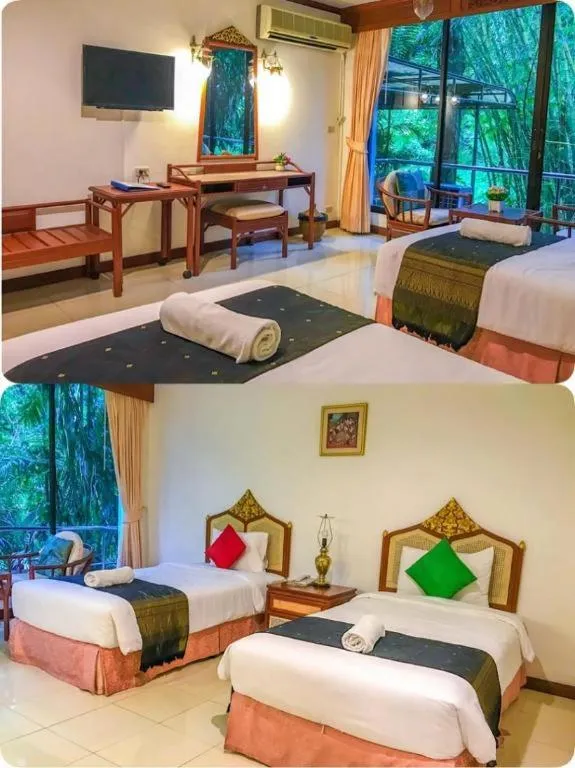 Bed in Sida Resort Hotel Nakhon Nayok