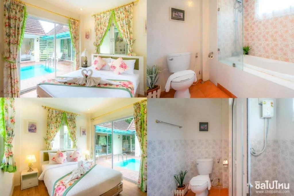 Bed in Sida Resort Hotel Nakhon Nayok