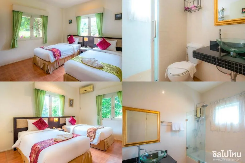 Bed in Sida Resort Hotel Nakhon Nayok