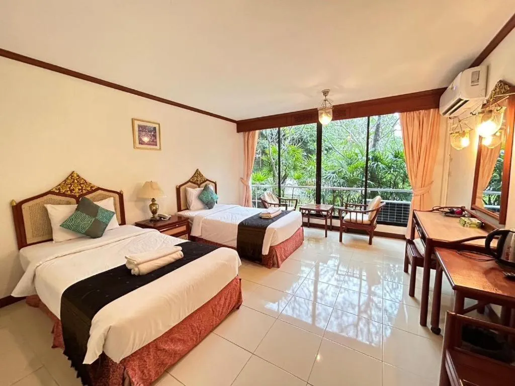 Bed in Sida Resort Hotel Nakhon Nayok