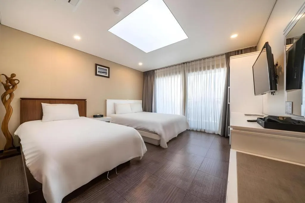 Bed in Sea View Hotel