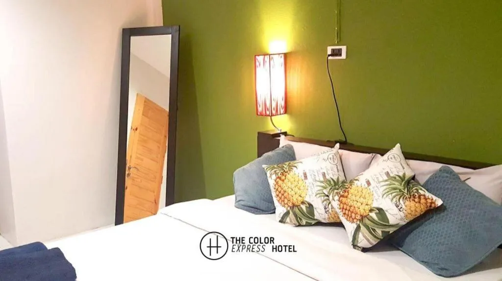 Bed in The Color Express Hotel