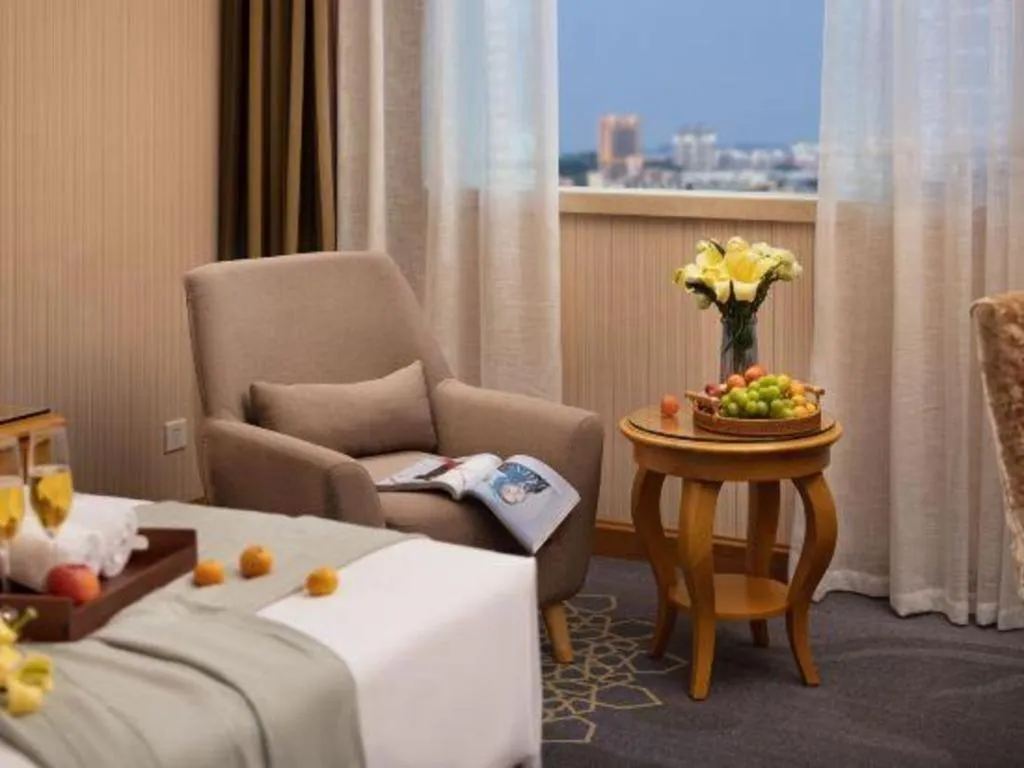 Bed in Vienna Hotel Guangzhou Panyu Shiqiao Center Branch