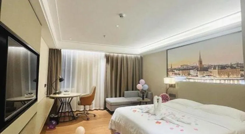 Bed in GreenTree Inn Qingyuan Qinghe Avenue Branch