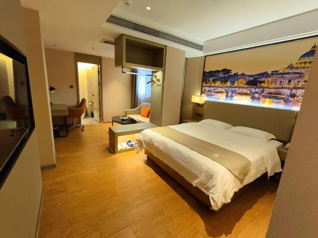 Bed in GreenTree Inn Qingyuan Qinghe Avenue Branch