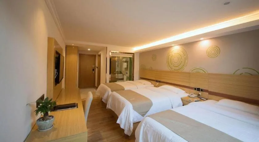 Bed in GreenTree Inn Qingyuan Qinghe Avenue Branch