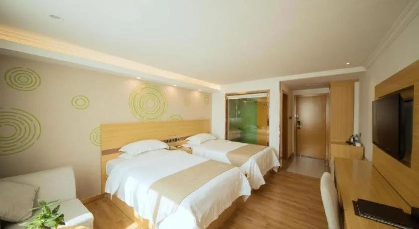 Bed in GreenTree Inn Qingyuan Qinghe Avenue Branch