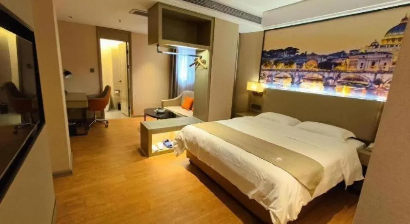 Bed in GreenTree Inn Qingyuan Qinghe Avenue Branch