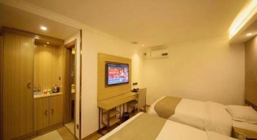 Bed in GreenTree Inn Qingyuan Qinghe Avenue Branch