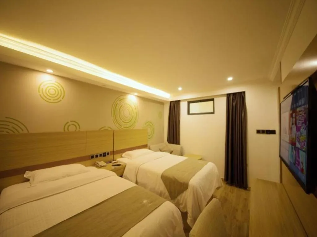 Bed in GreenTree Inn Qingyuan Qinghe Avenue Branch