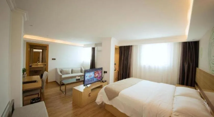 Bed in GreenTree Inn Qingyuan Qinghe Avenue Branch