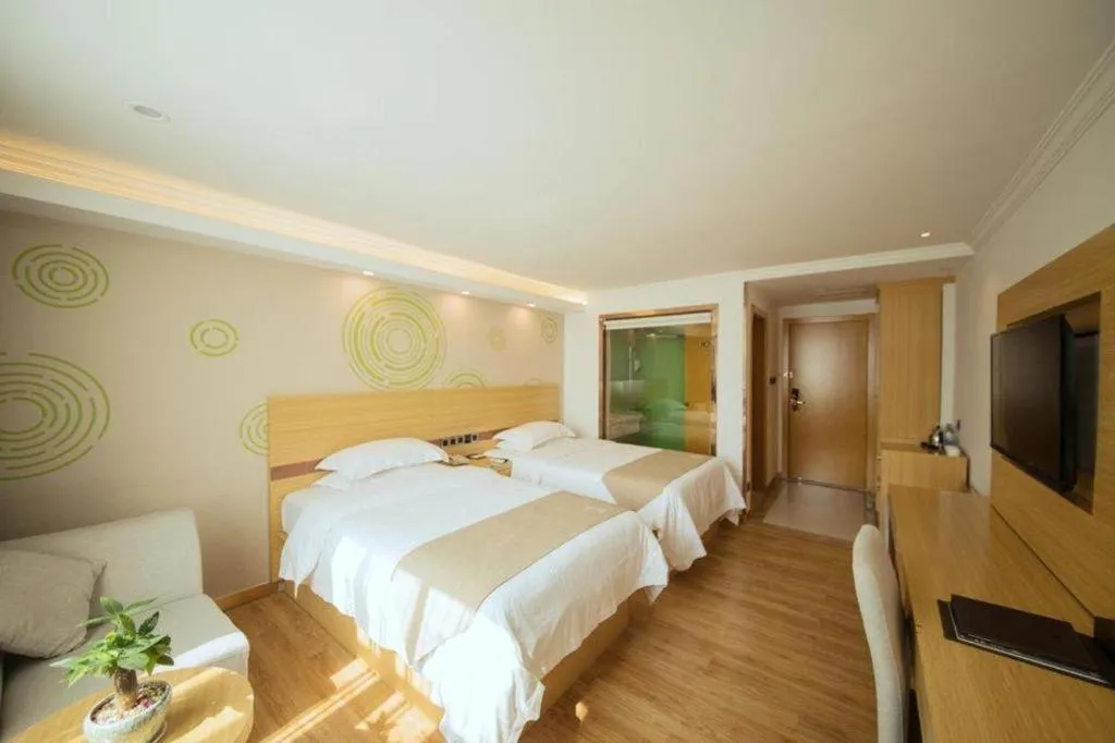 Bed in GreenTree Inn Qingyuan Qinghe Avenue Branch