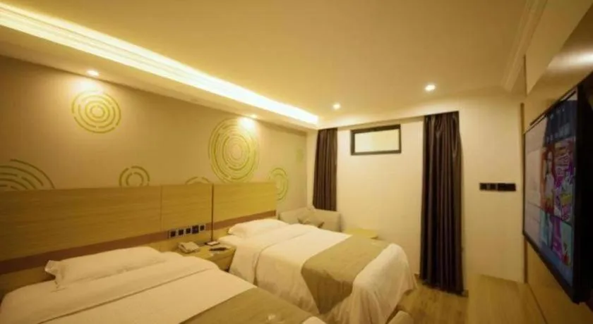 Bed in GreenTree Inn Qingyuan Qinghe Avenue Branch