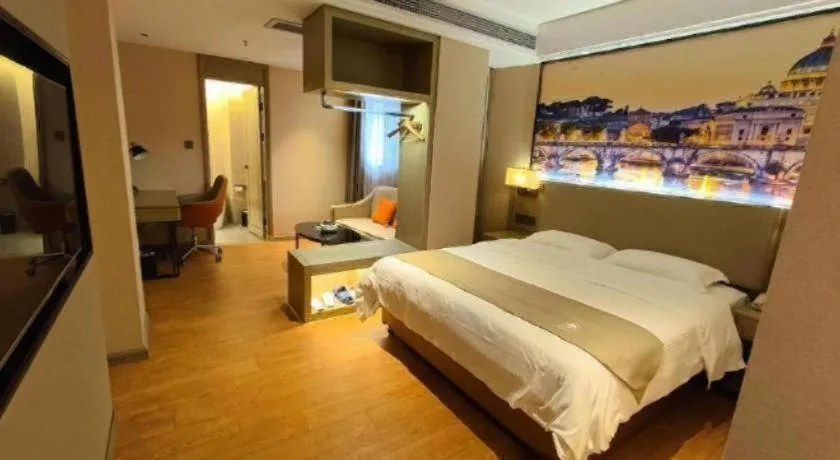 Bed in GreenTree Inn Qingyuan Qinghe Avenue Branch