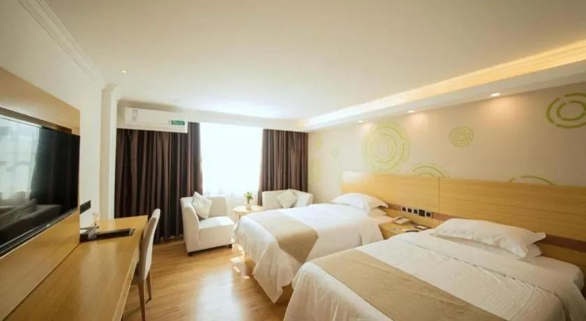 Bed in GreenTree Inn Qingyuan Qinghe Avenue Branch