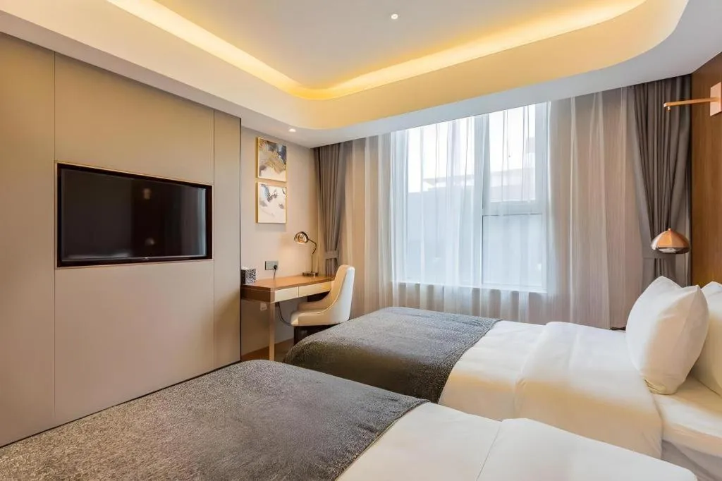 Bed in Yitel Collection Beijing Capital Airport New International Exhibition