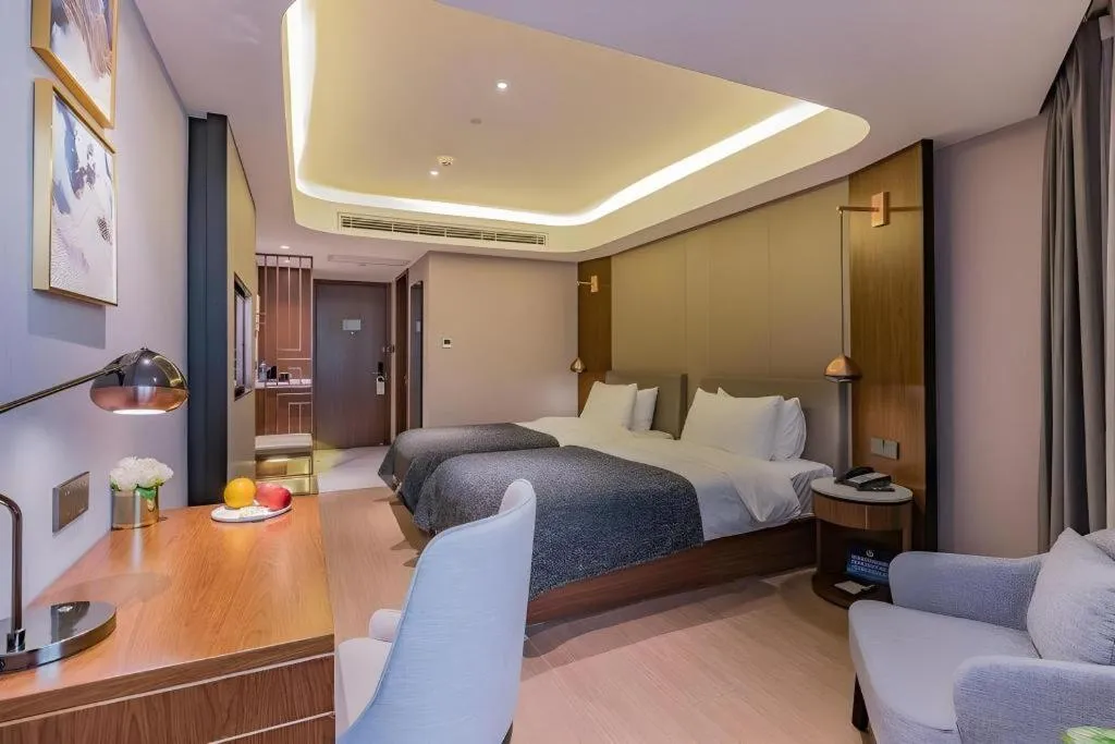 Bed in Yitel Collection Beijing Capital Airport New International Exhibition