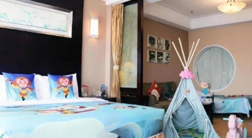 Bed in Qingdao Blue Horizon Hotel Laoshan