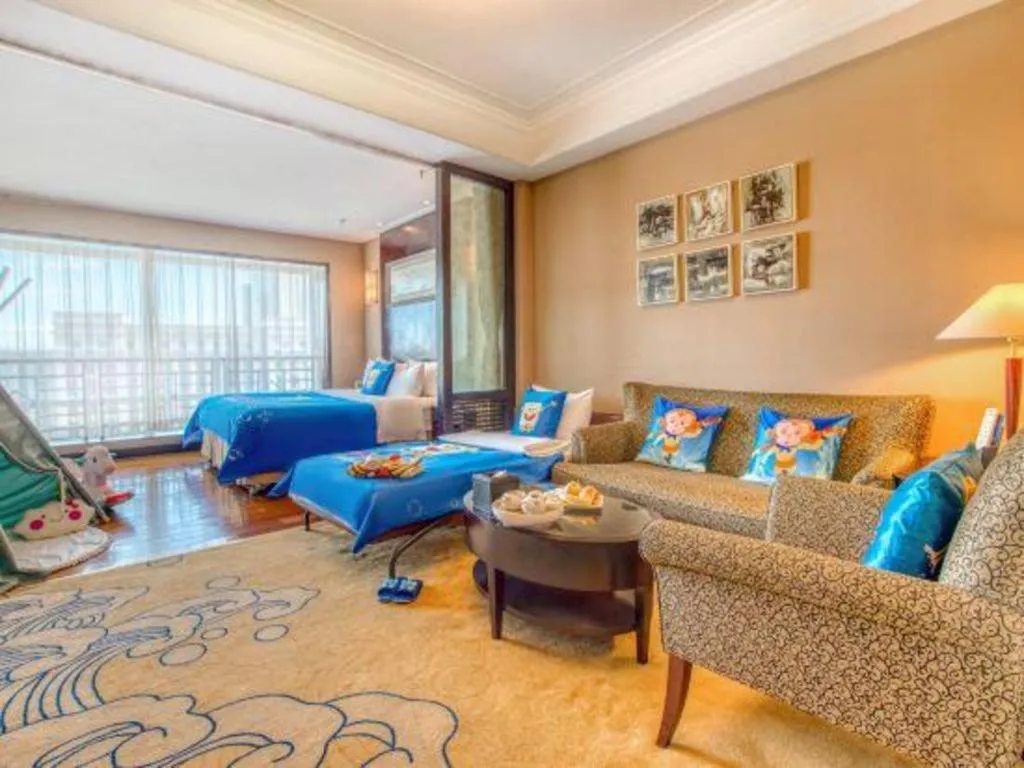 Bed in Qingdao Blue Horizon Hotel Laoshan