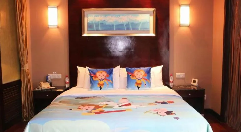 Bed in Qingdao Blue Horizon Hotel Laoshan