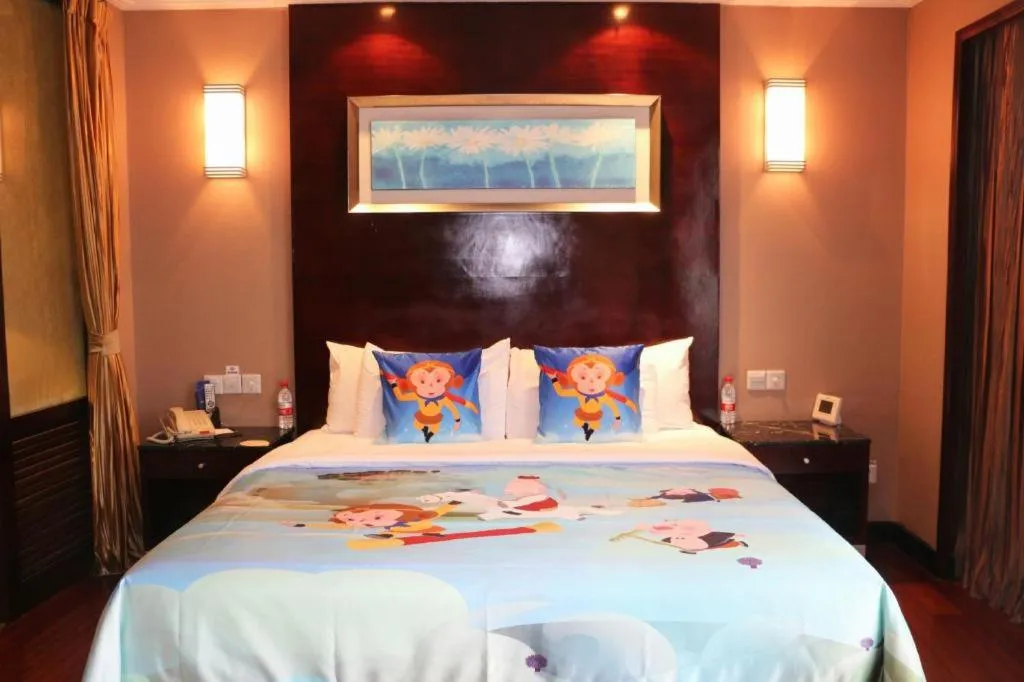 Bed in Qingdao Blue Horizon Hotel Laoshan