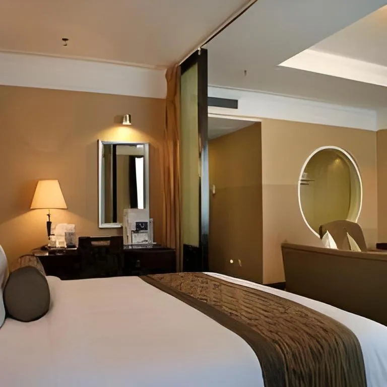 Bed in Qingdao Blue Horizon Hotel Laoshan