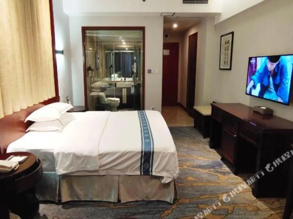 Bed in Chengdu Handu International Hotel