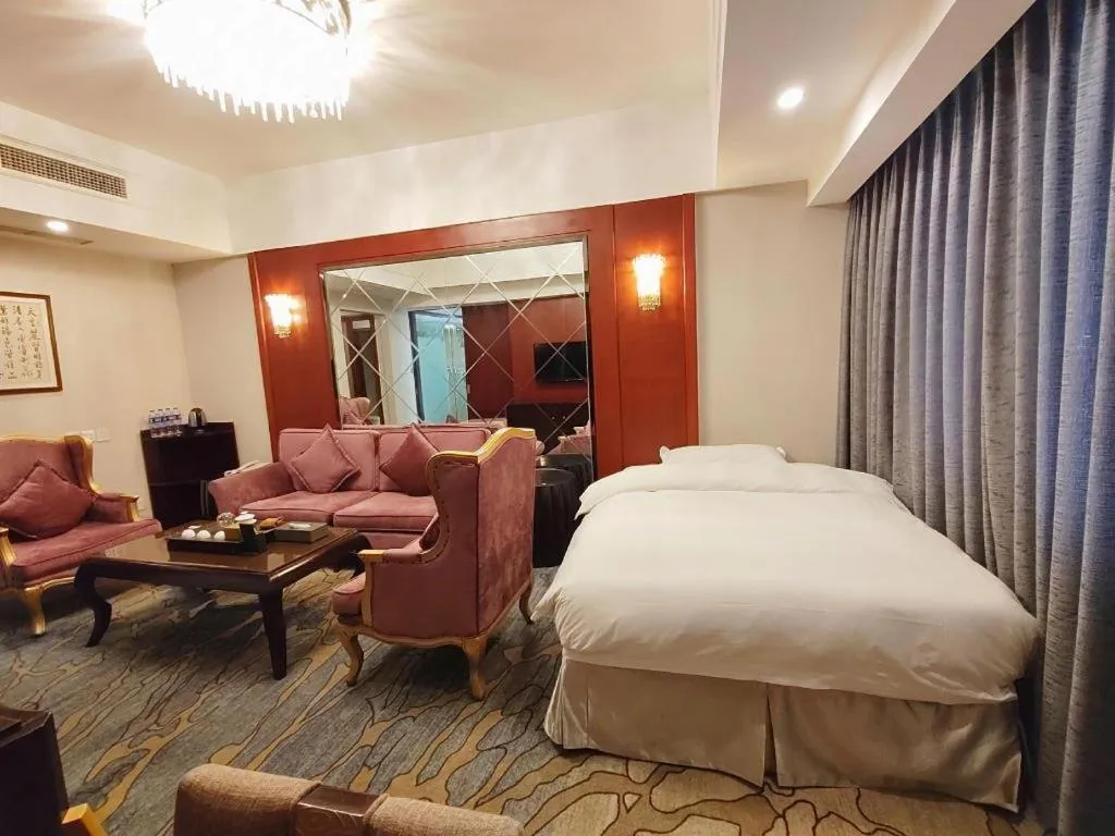 Bed in Chengdu Handu International Hotel