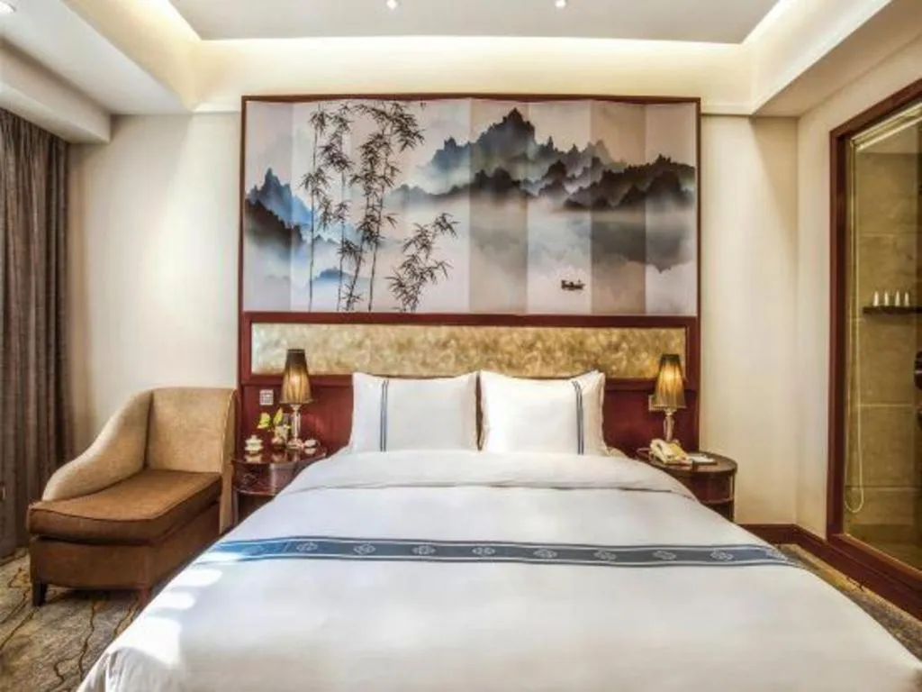 Bed in Chengdu Handu International Hotel