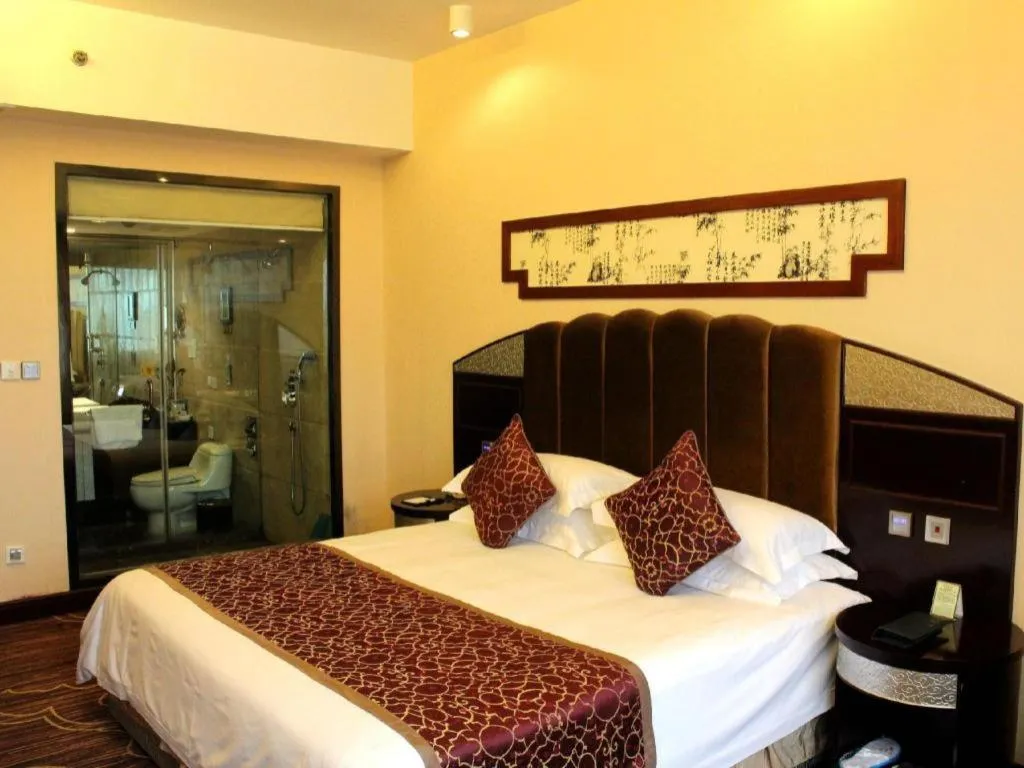 Bed in Chengdu Handu International Hotel