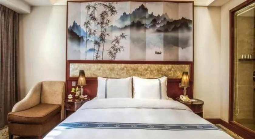 Bed in Chengdu Handu International Hotel