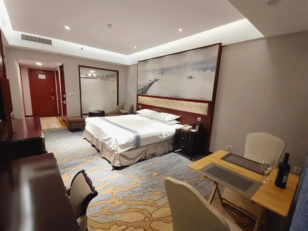 Bed in Chengdu Handu International Hotel