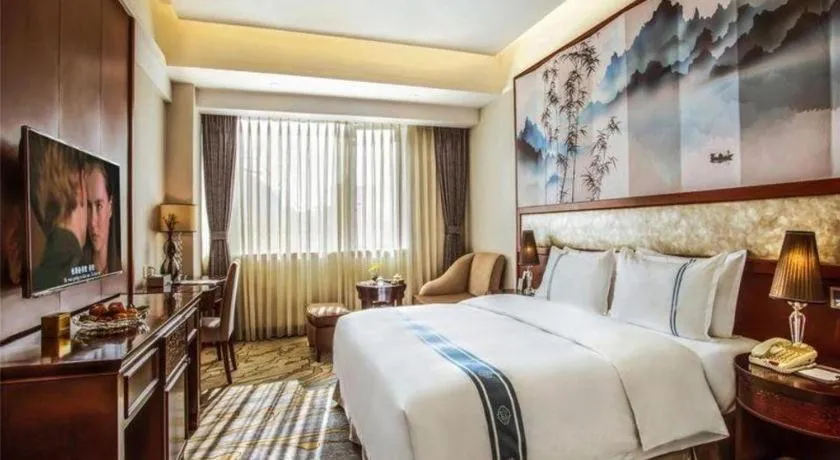 Bed in Chengdu Handu International Hotel