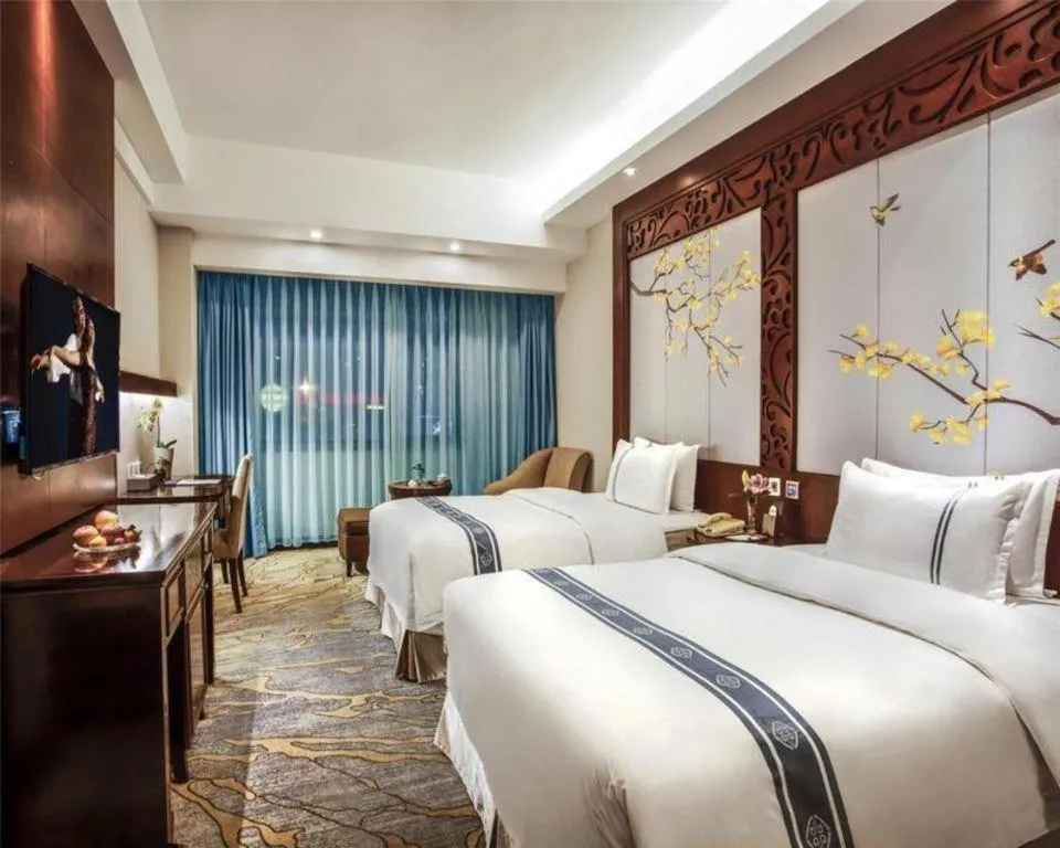 Bed in Chengdu Handu International Hotel