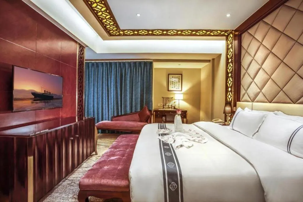 Bed in Chengdu Handu International Hotel