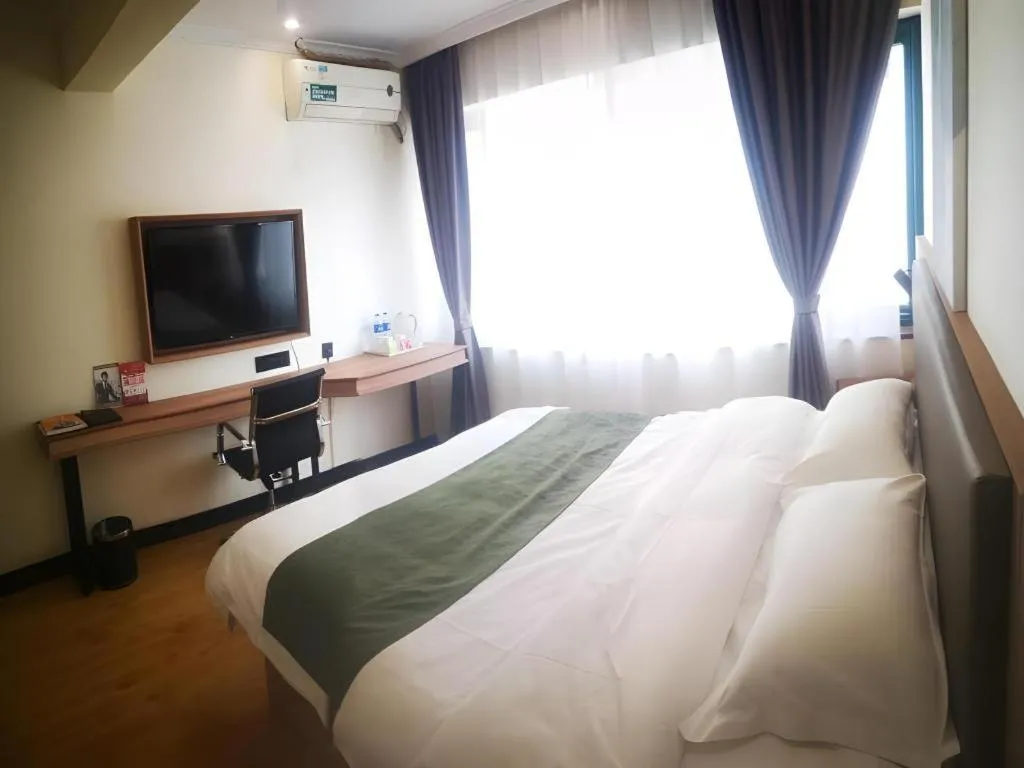 Bed in GreenTree Inn Xuzhou South Minzhu Road