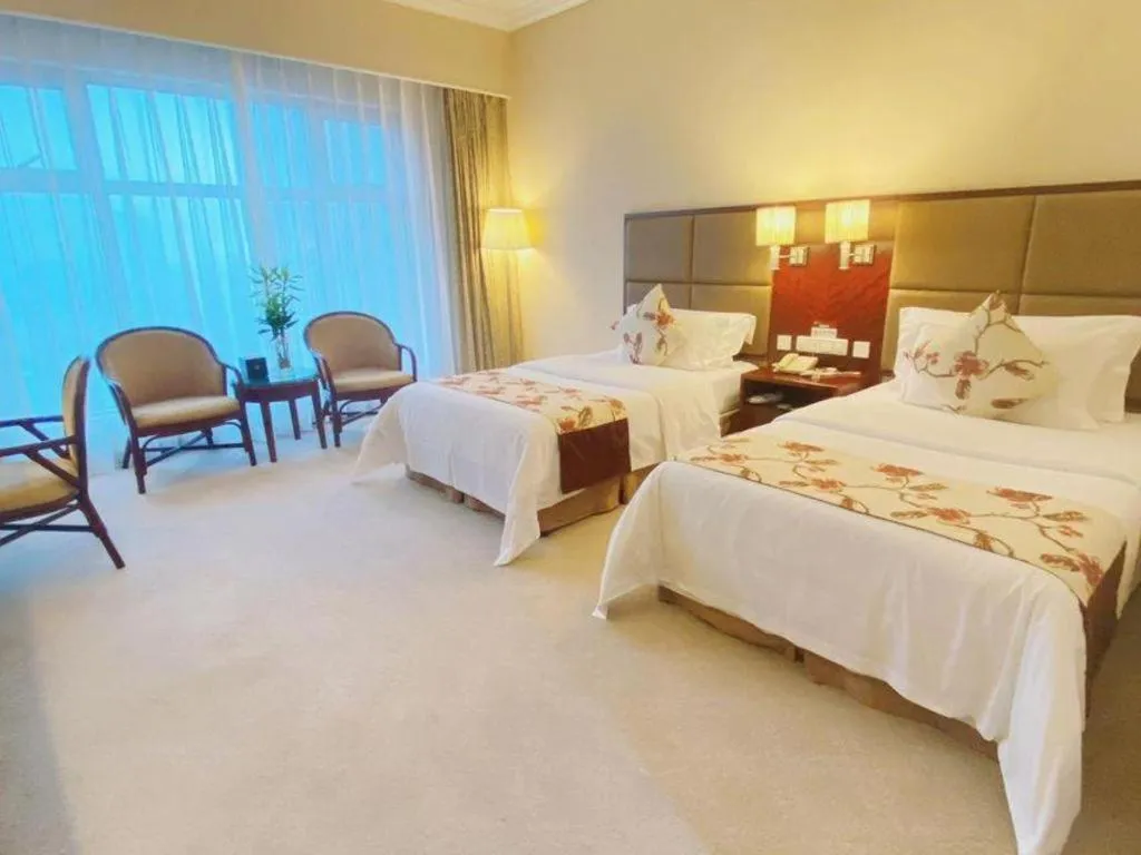 Bed in Dolton Changsha Spa Hotel