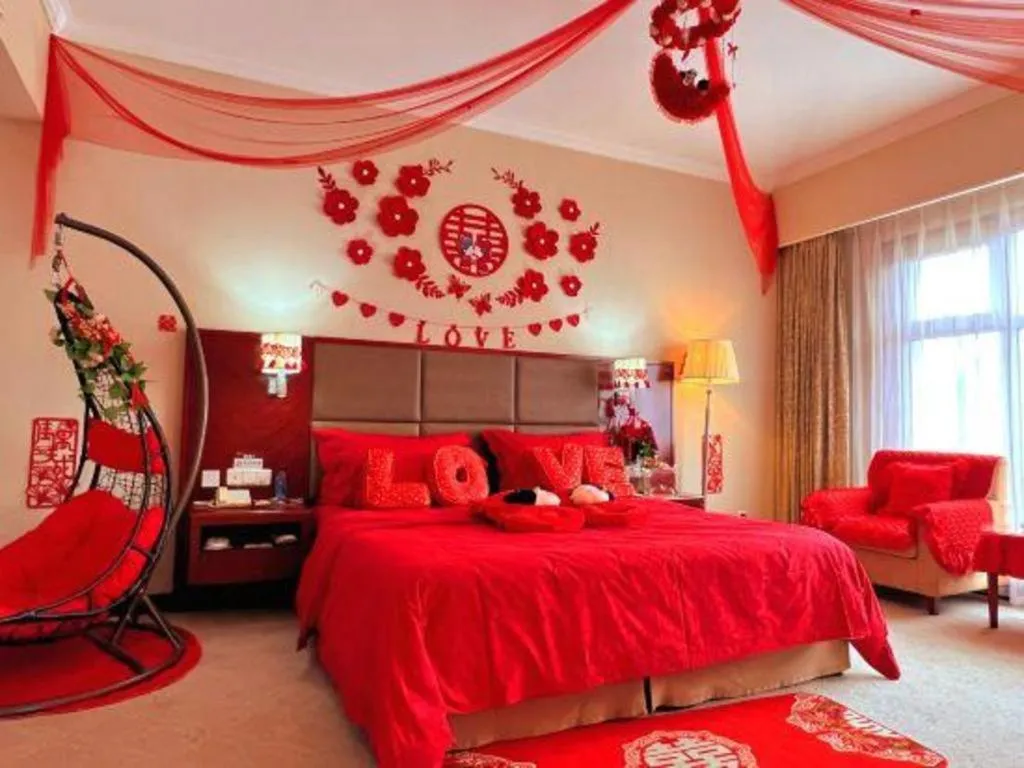 Bed in Dolton Changsha Spa Hotel