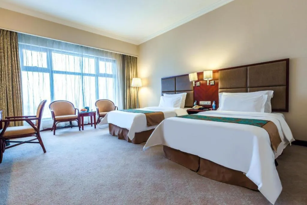 Bed in Dolton Changsha Spa Hotel