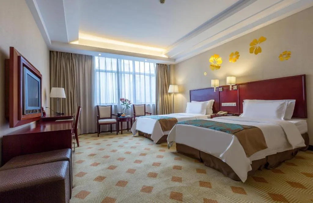 Bed in Dolton Changsha Spa Hotel