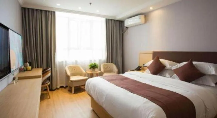 Bed in GYA Hotel Shanghai Songjiang Wanda Plaza