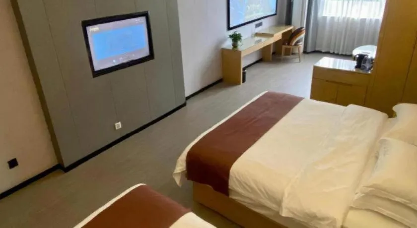 Bed in GYA Hotel Shanghai Songjiang Wanda Plaza